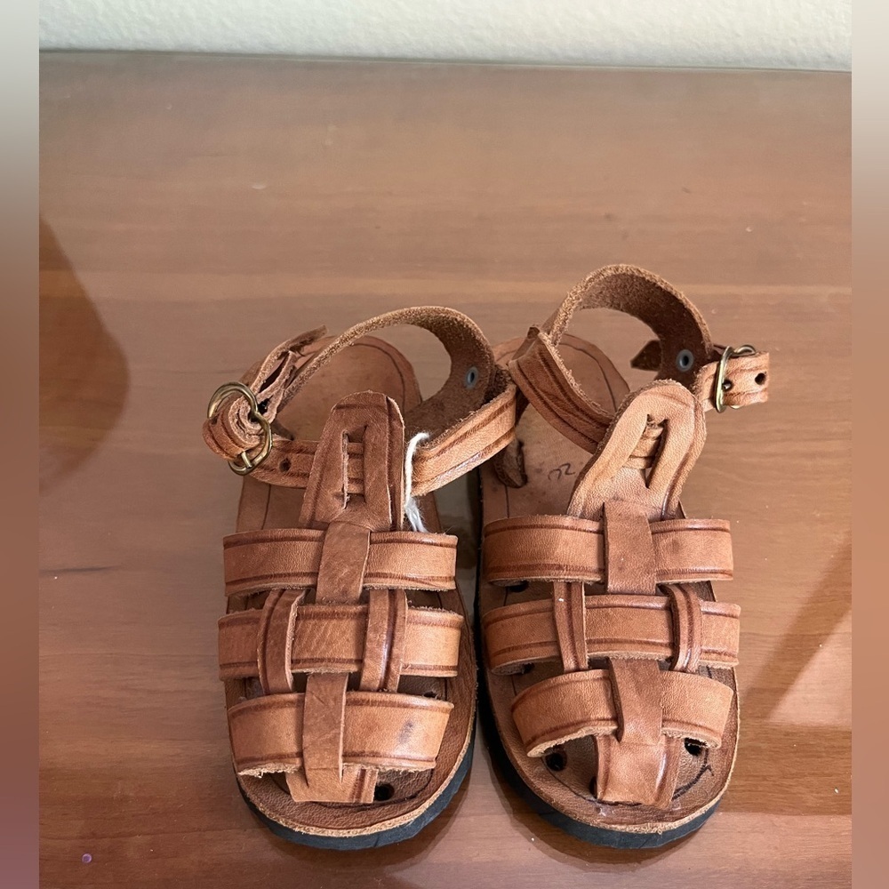 Baby Guatemalan Leather Fisherman shoes